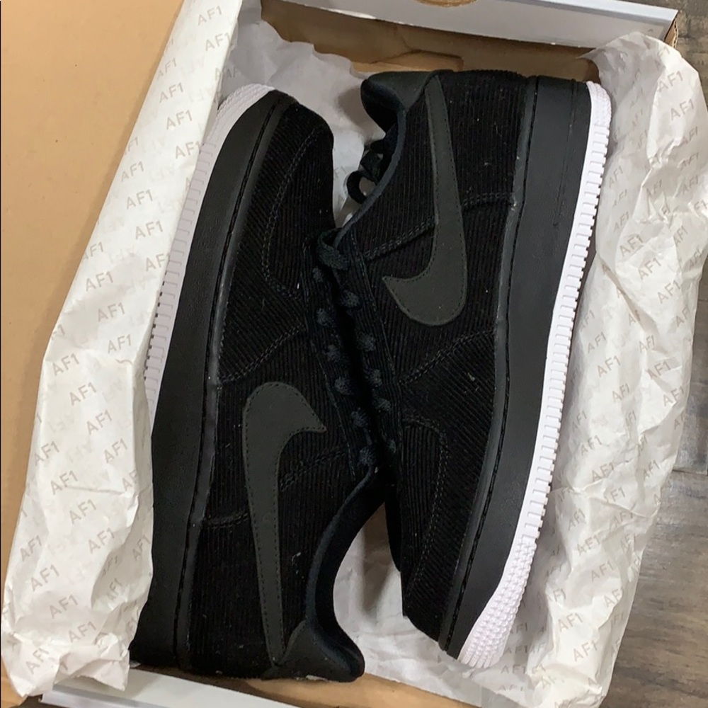 NIKE AIR FORCE 1 LV8 STYLE (GS) black/black-white - Picture 2 of 16